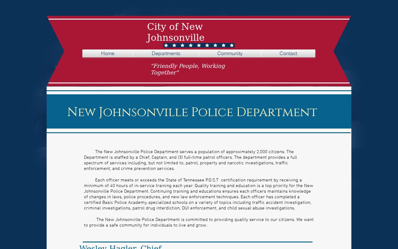 Humphreys County traffic court records and New Johnsonville enforcement context